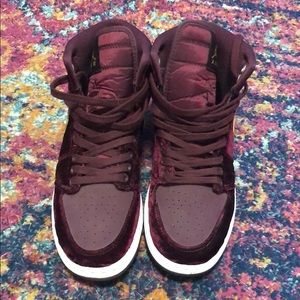 Velvet air Jordan's!